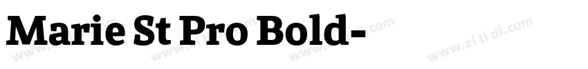 Marie St Pro Bold字体转换